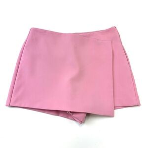 Zara pink skort Medium Womens solid colour pink